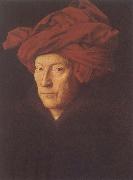 Jan Van Eyck Man in Red Turban oil painting artist